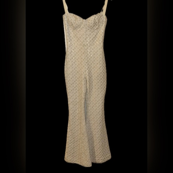 Cream Jumpsuit Nadine Merabi